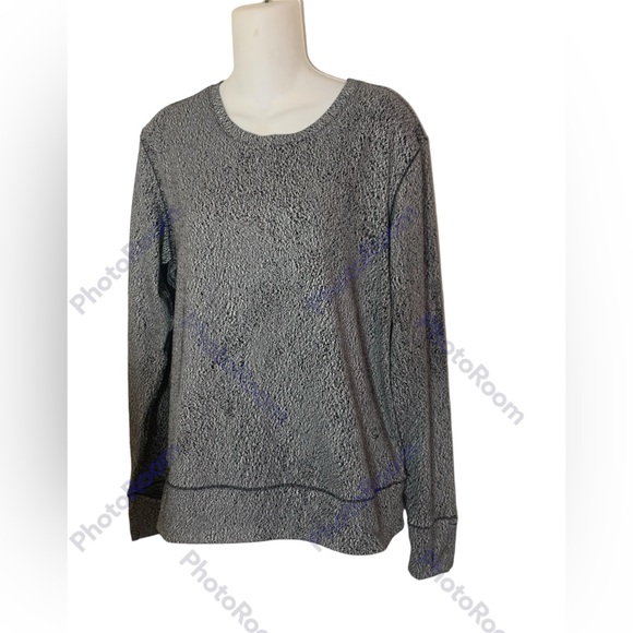 Lululemon Rush Hour Top Size 10. Frozen Fizz Long Sleeve Brushed Gym wear Short - Picture 3 of 6